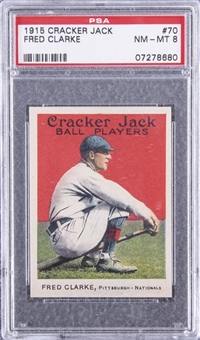 1915 Cracker Jack #70 Fred Clarke – PSA NM-MT 8